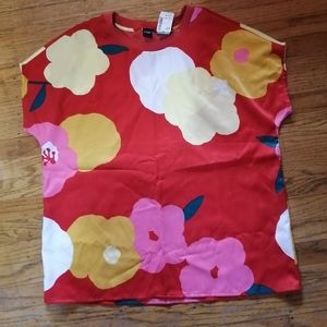 2 for $30 NWT Icone Simons flower print blouse